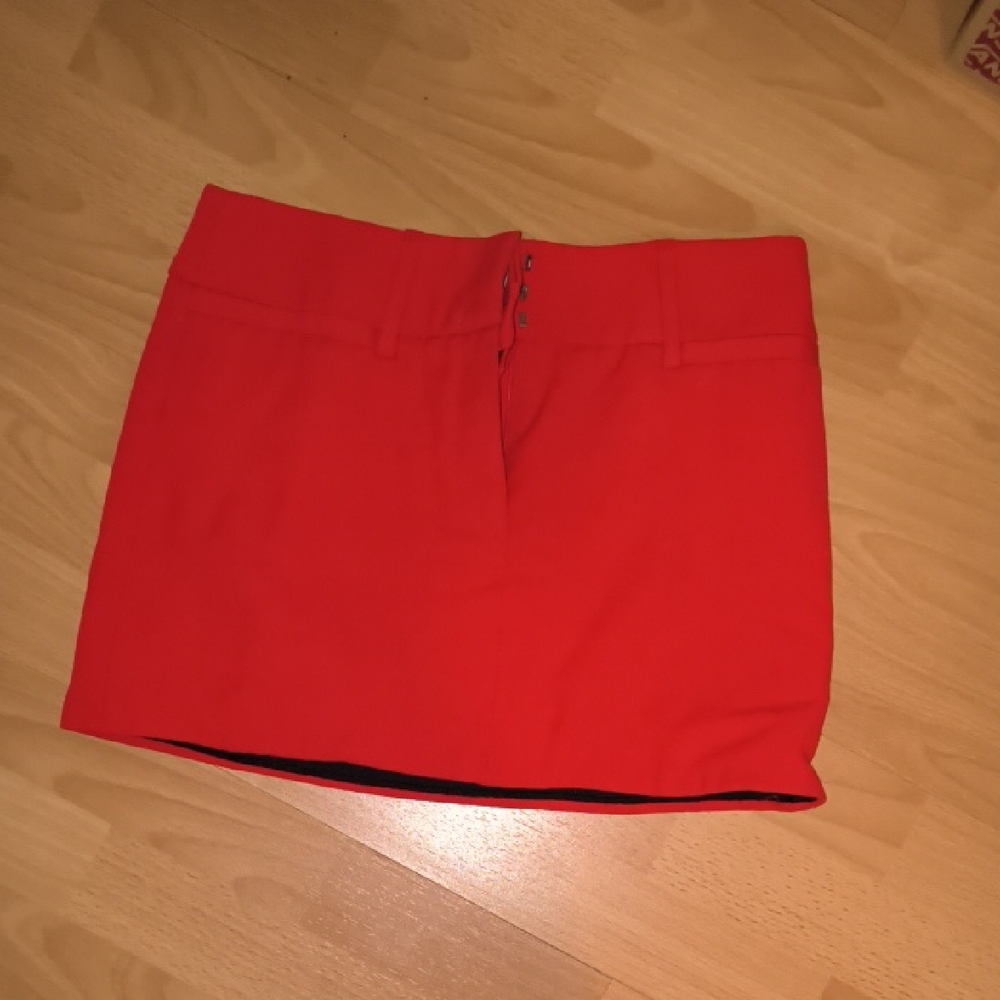 Zara | Vibrant Red Mini Skirt